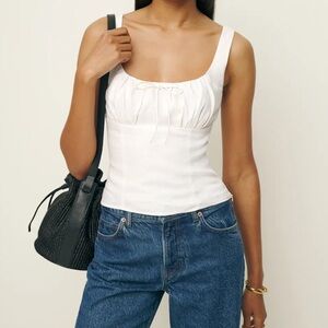 Reformation Balia Linen Top - Size 2